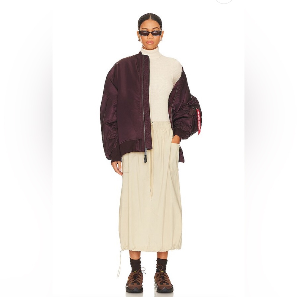 Alpha Industries Heritage Bomber Jacket Maroon S